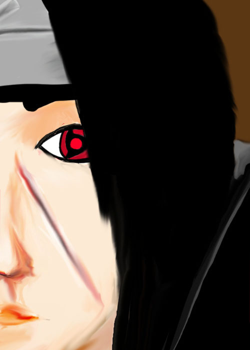 Itachi a Mangekyou Sharingan